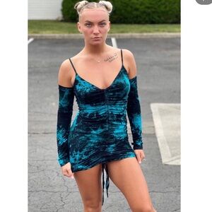 WOMENS TIE DYE DRESS